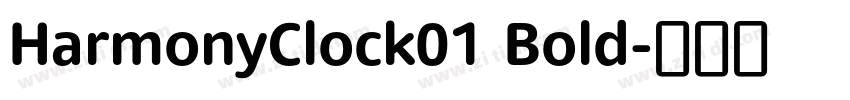 HarmonyClock01 Bold字体转换